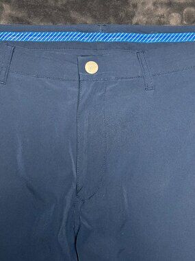 Bonobos Golf Straight Fit Pants 34X36 Navy Blue Performance Stretch
